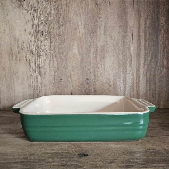 Le Creuset Other - Le Creuset Green Stoneware Baking Dish 7x5